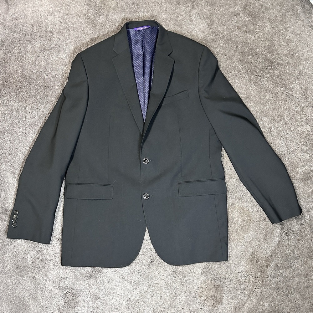Men 44L‎  Ted Baker Endurance "Jay CT" Sport Coat Black Double Vented 100% Wool